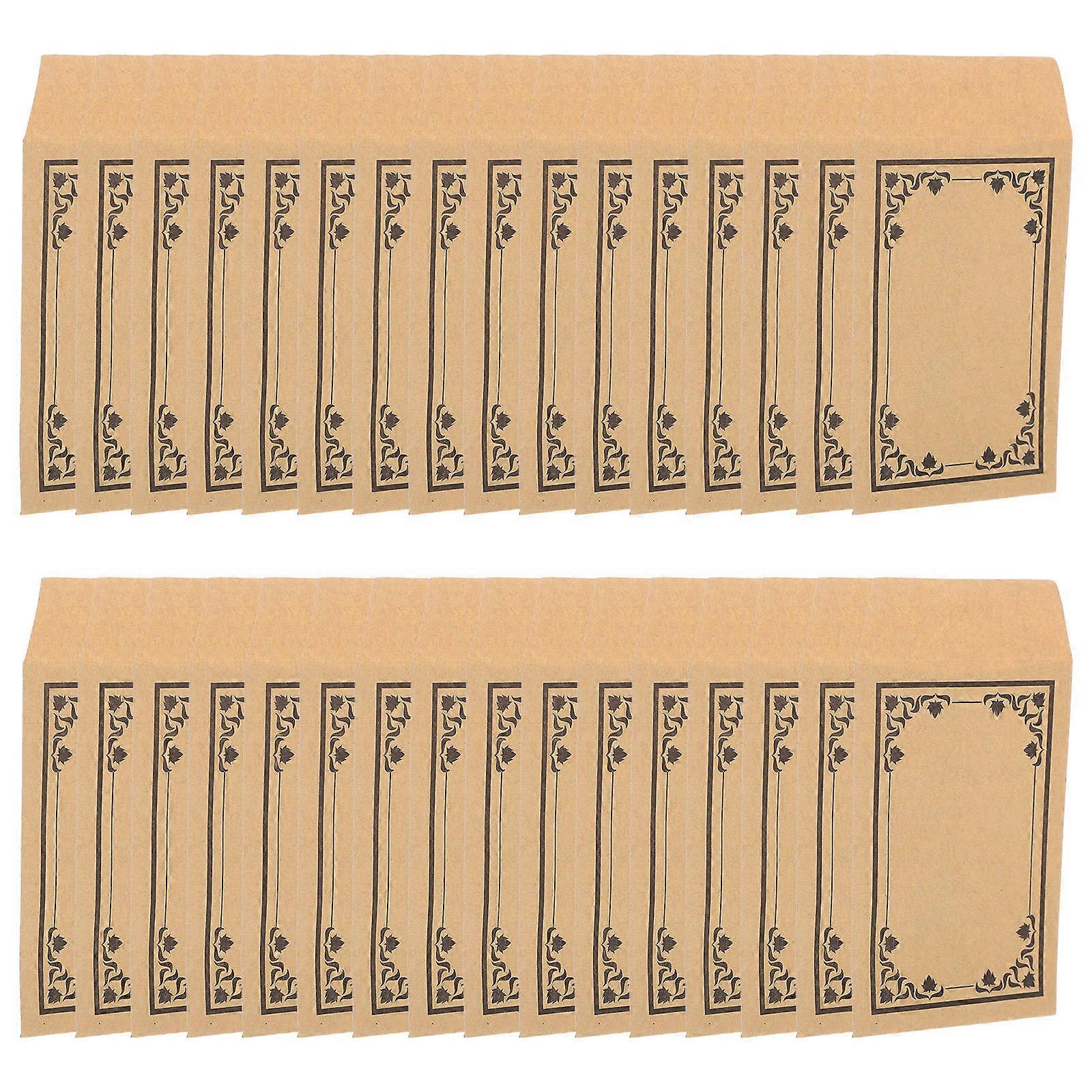 50Pack Reusable Kraft Paper Envelopes For Office Organization Rectangular Shape Practical For Budgeting Activities