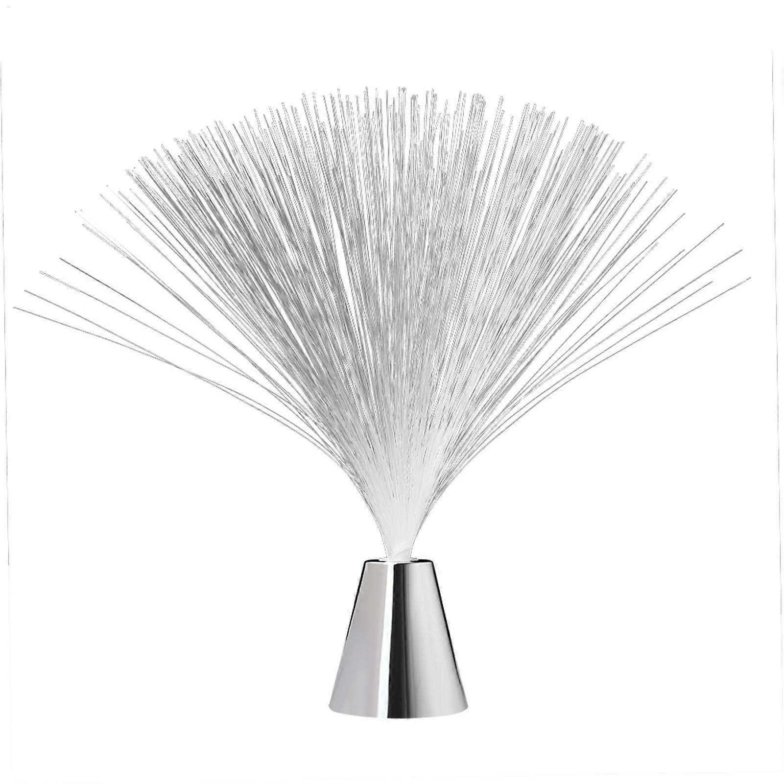 Fiber Optic Ice Crystal Lamp - LED Color Changing Night Light, Battery Operated Mood Lighting for Home Decor