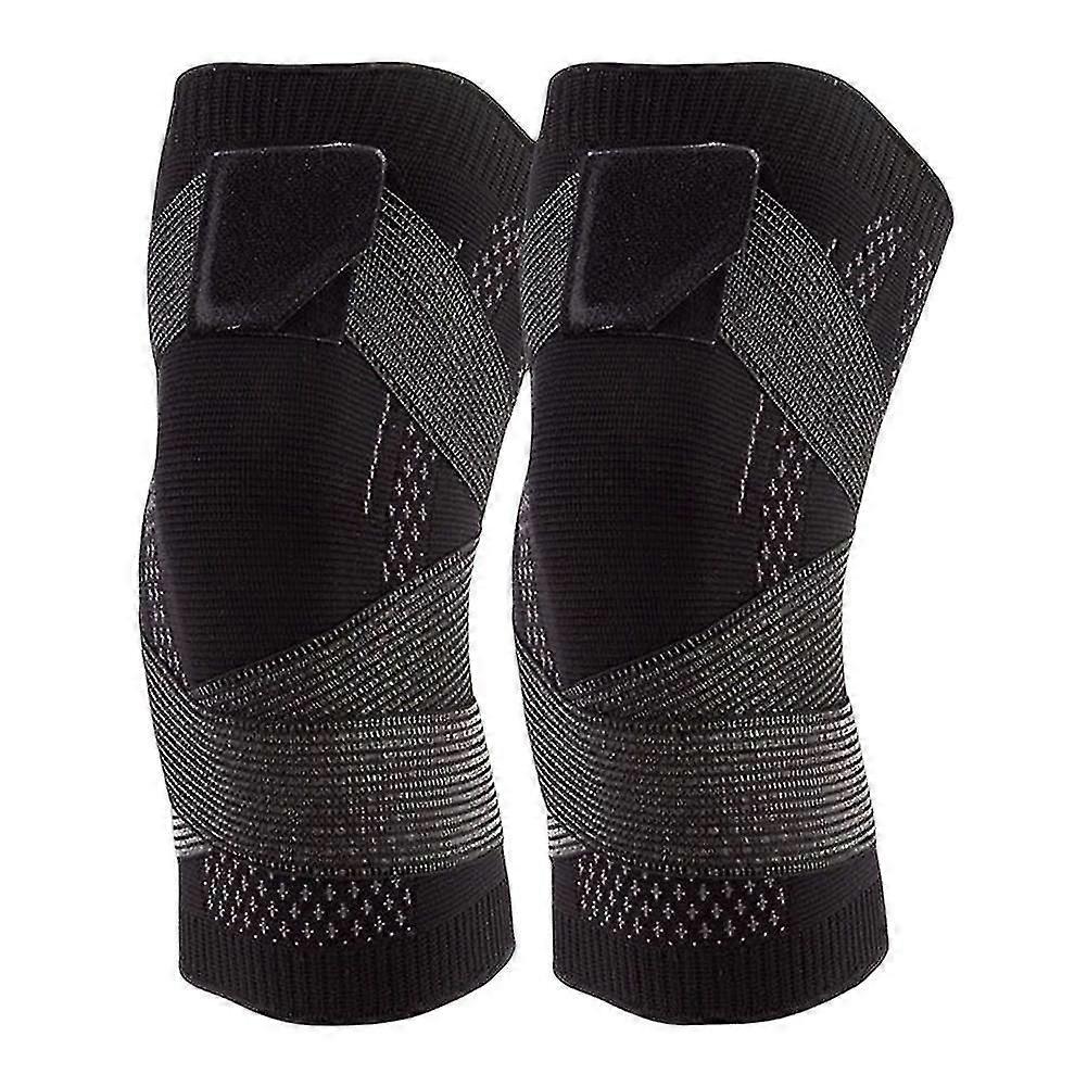 Sport Knieorthese Elastische atmungsaktive Nylon Kniebandage für Fitness Laufen