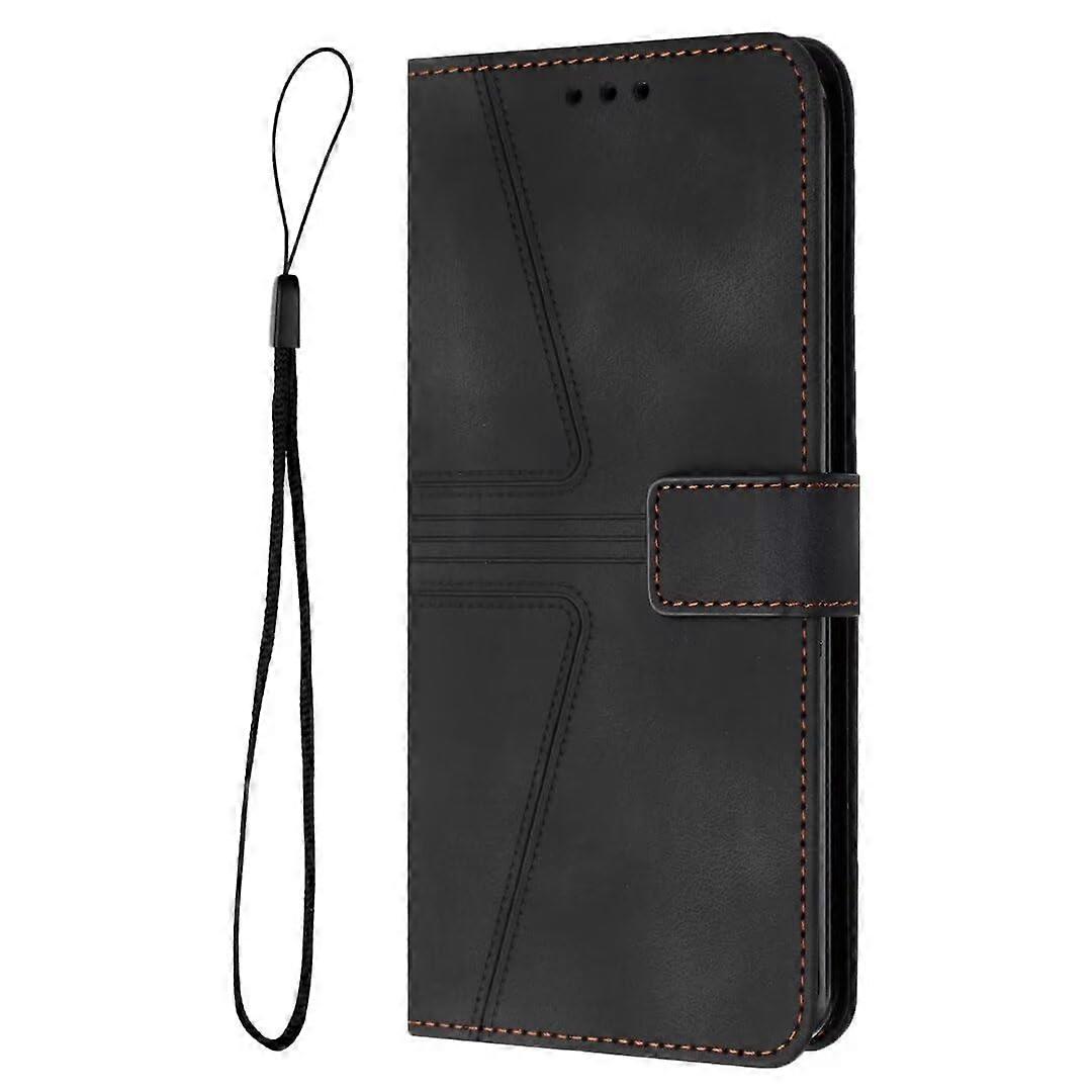 Leather Case with Magnetic Closure, Card Slot, Flip Design, Stand Function, Blue for Samsung Galaxy S25 Plus