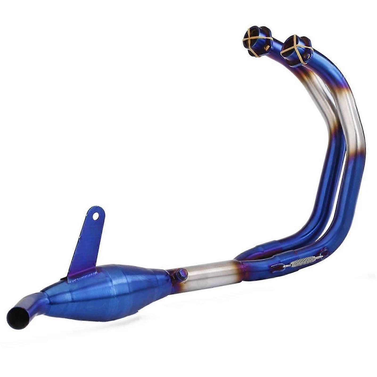 Exhaust system motorcycle parts muffler components exhaust pipe front middle connecting pipe for Yamaha YZF R3 R25 MT03 2014 2015 (Type B)