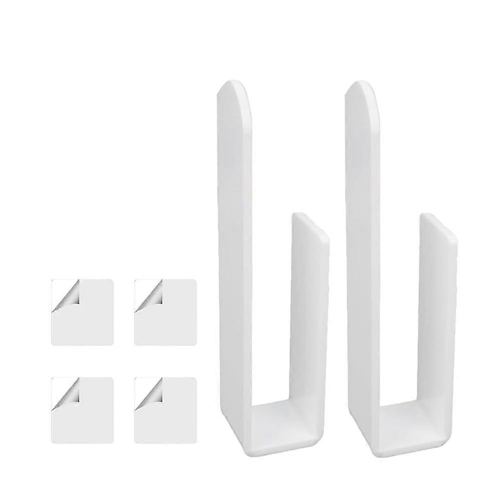 Acrylic Wall Mounted Hat Hook 2-Pack White, Baseball Cap Organizer, Multi-Purpose Hat Holder, Hat Hangers