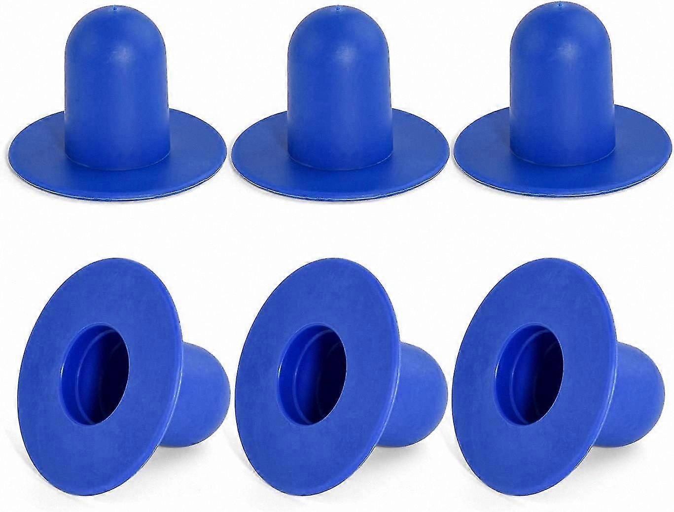 6-Pack Pool Wall Plugs for Above Ground Pools - Replacement Accessories for Swimming Pool Pump Strainer Hole, Compatible with Most Pool Types