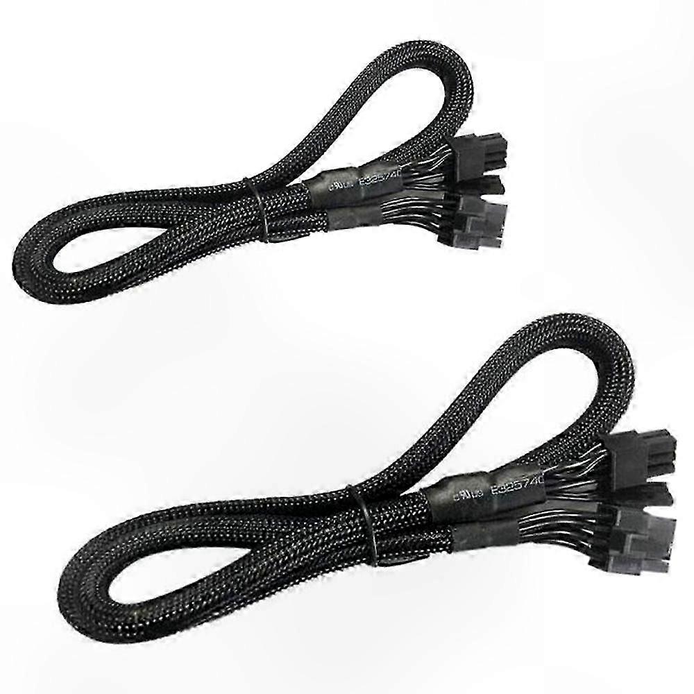 2er-Pack 8-polig auf 8-polig (6+2) PCIE-VGA-Versorgungskabel Flex für Supernova 650 750 850 1000 1600 2000 G2 G3 P2 T2 GS