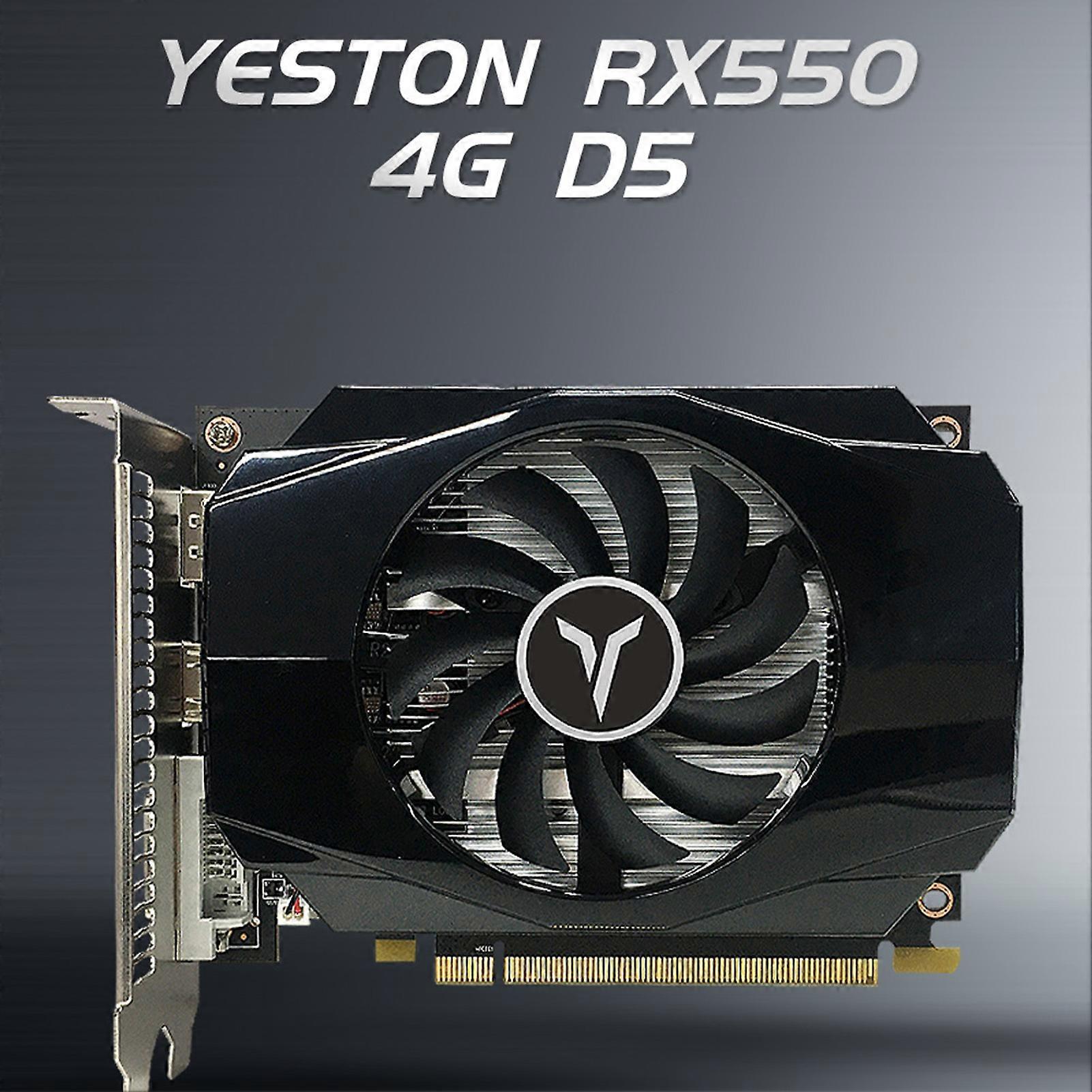 Yeston RX550 4G GDDR5 Graphics Card 128bit Video Card with HDMI DisplayPort for Gaming