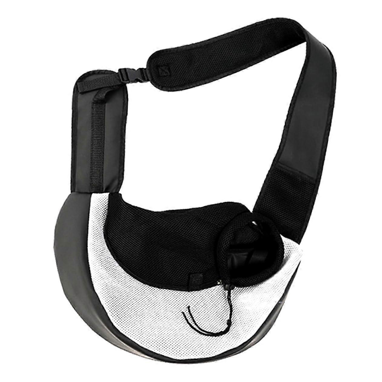 Pet Carrier Bag Foldable Portable Cat Dog Travel Sling Mesh Net Design Comfort Shoulder Strap Random Strap Color
