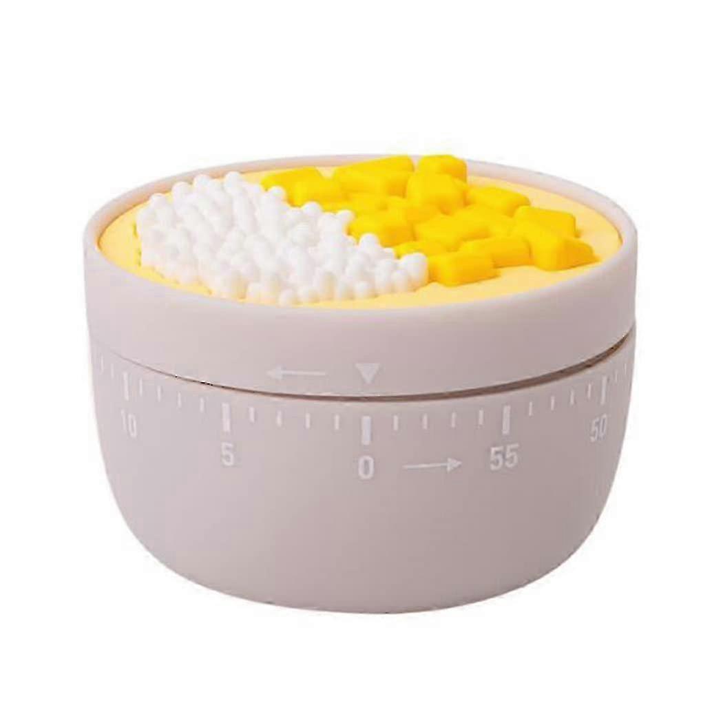 Pink Manual Spin Kitchen Timer for Cooking, Baking, and Learning with Reminder Function