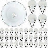 Self-Adhesive Plastic Wall Hooks for Vertical Rack & Adhesive Plate, No-Nail Mounting Solution