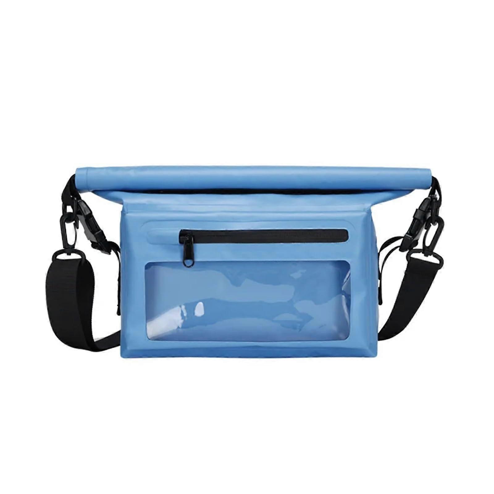 Waterproof Dry Bag For Kayak And Rafting PVC Floating Phone Pouch, Keeps Gear Dry Sky Blue