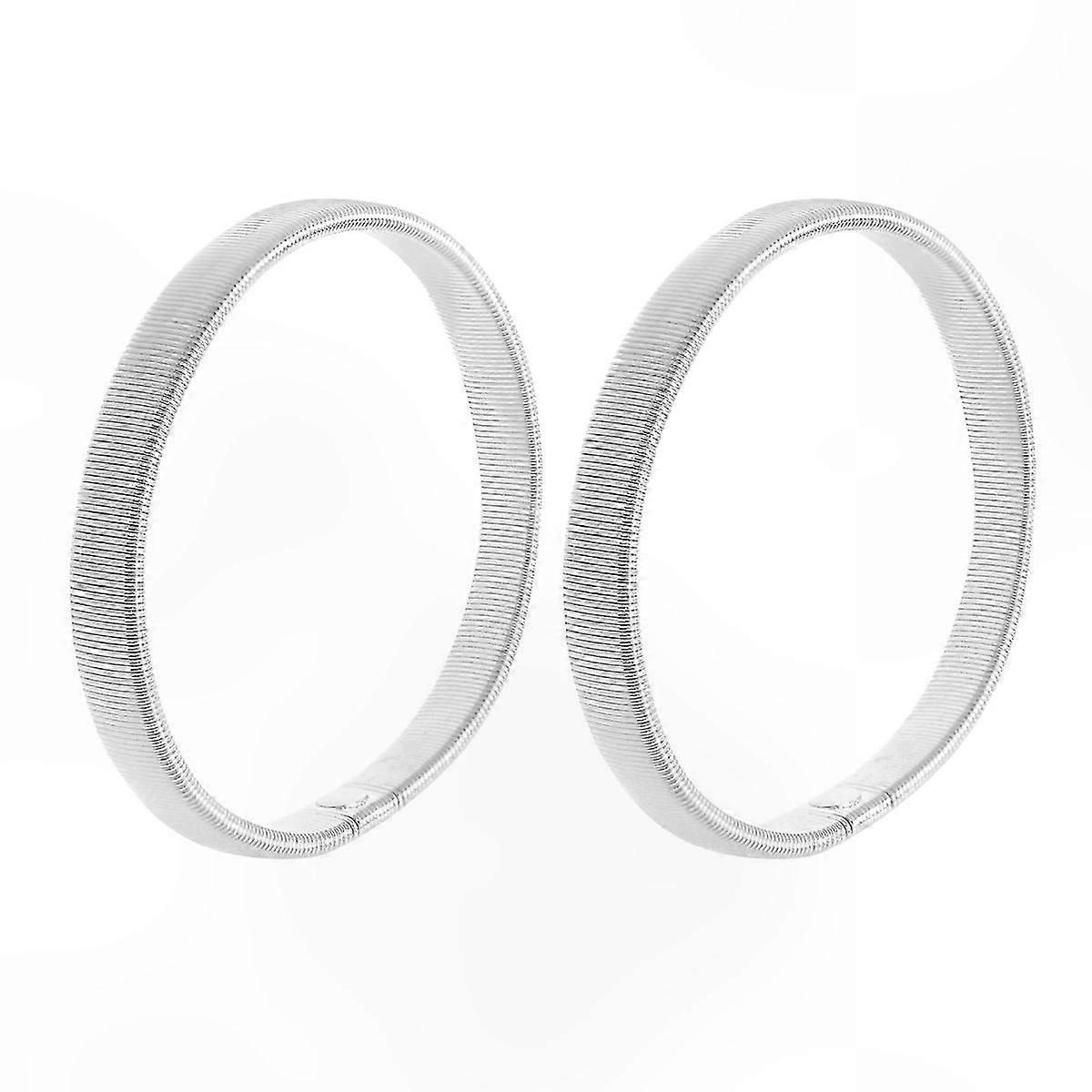 Tone Mens Adjustable Bracelet Cuff Spring Design