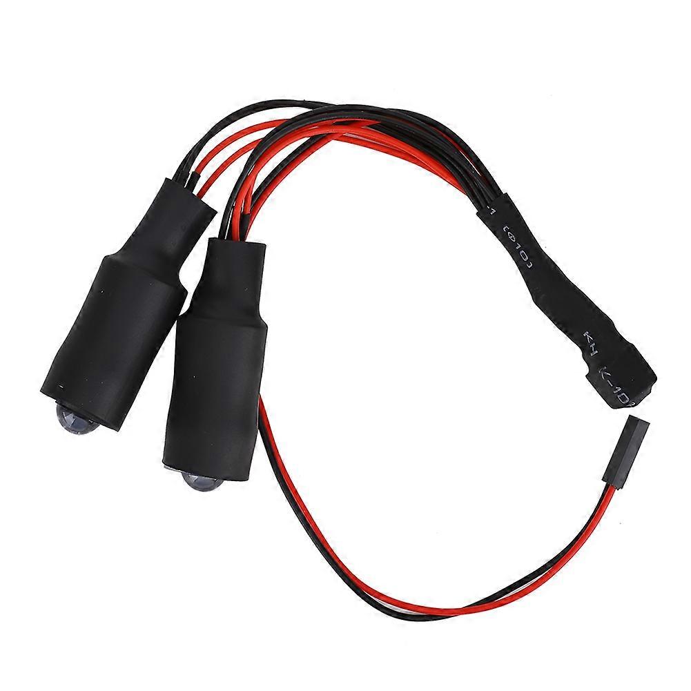 LED Scheinwerferleuchte für 1/10 RC Crawler Axial SCX10 RC4WD D90 für Jeep/Wrangler/Rubicon