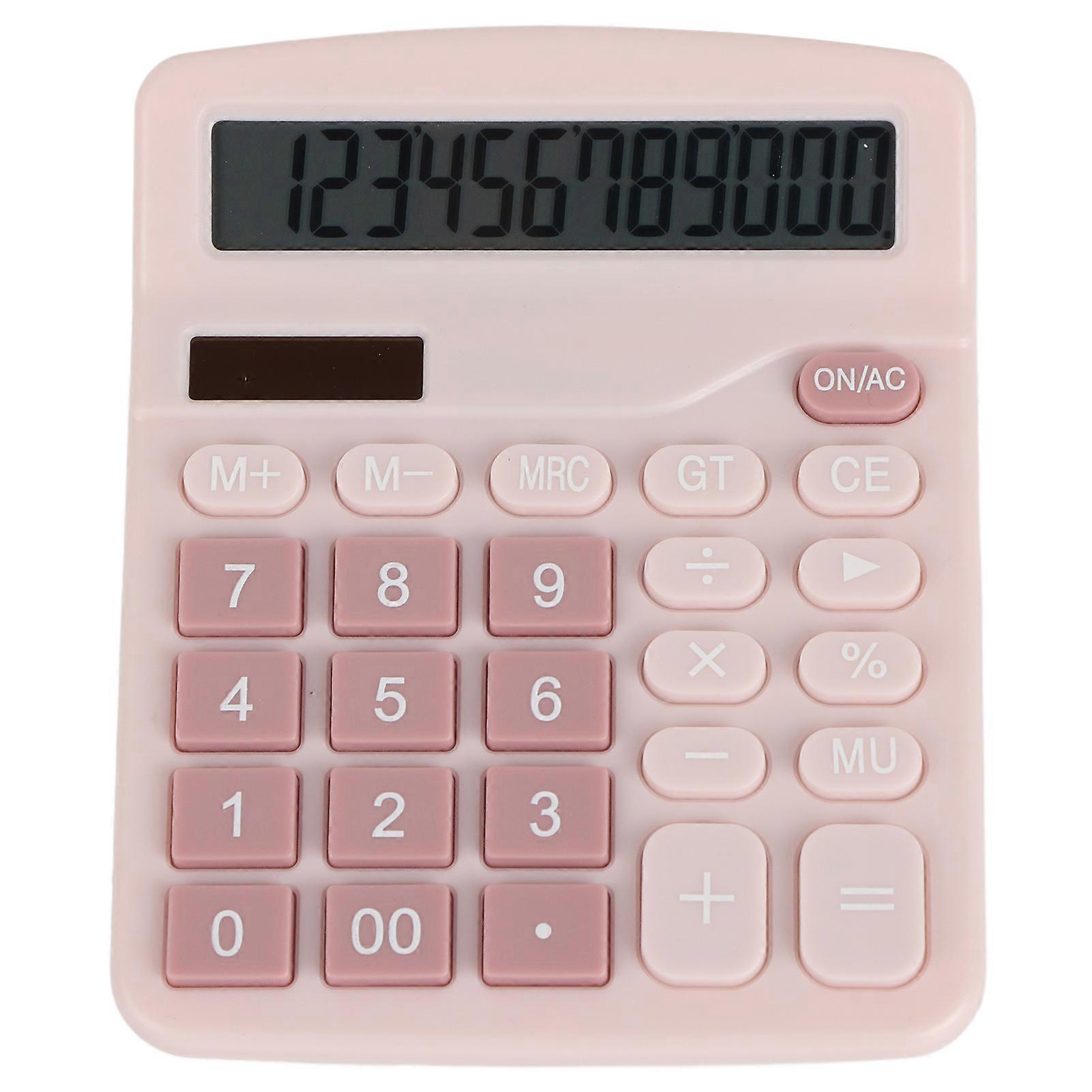 Desktop Standard 12 Digit Solar and Battery Dual Power Students Calculator for Office School Home Business