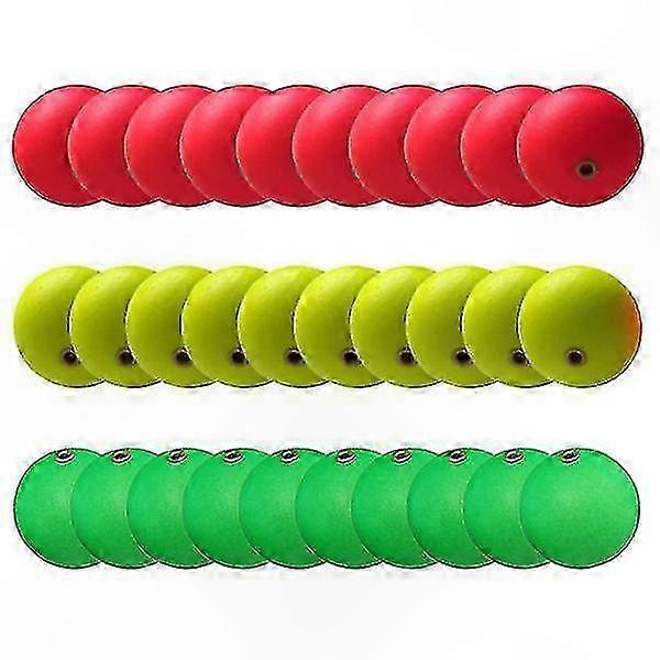 30-Piece Fishing Float Set with Line and Foam Floats for Anglers