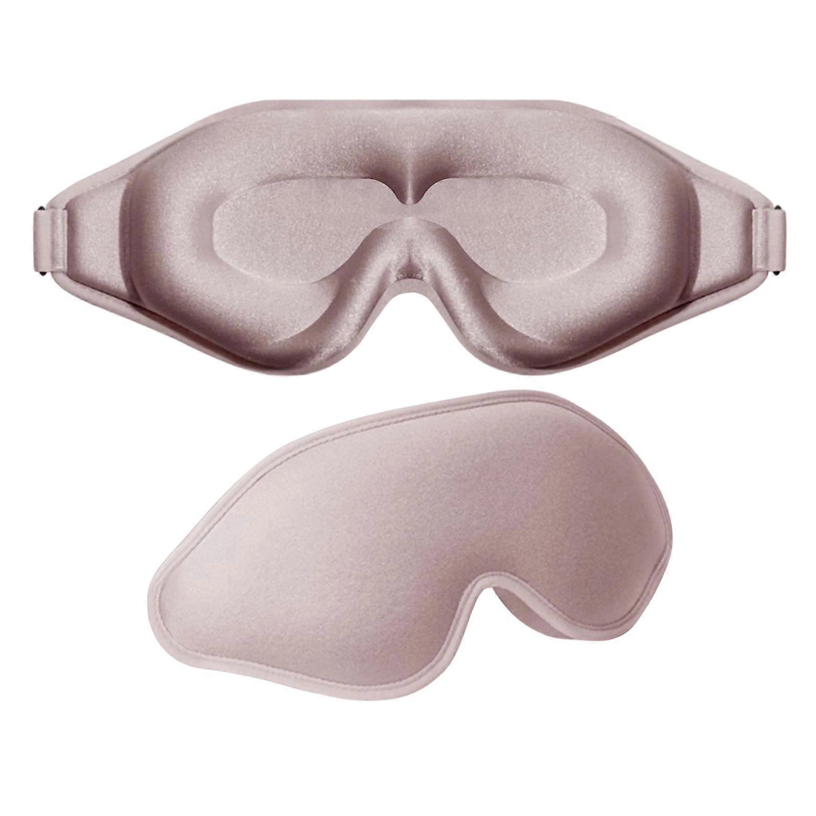 Premium Memory Foam Eye Masks With Full Coverage 3D Design Blocks 99% Light Ideal For Long Flight And Sensitive Sleepers Pink