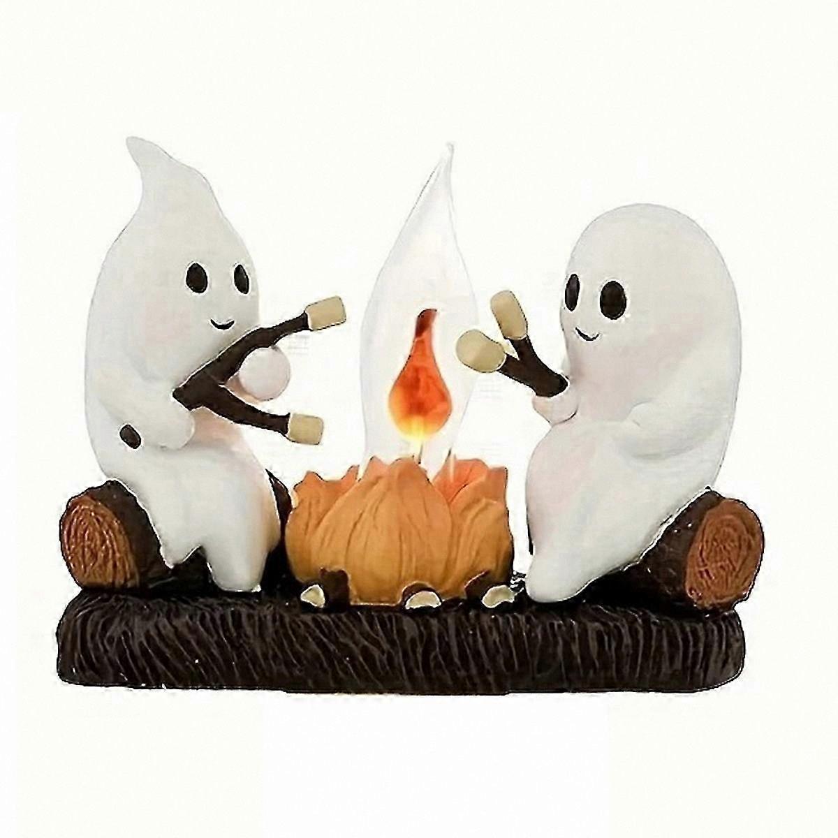 Flickering Campfire Night Light with EU Plug