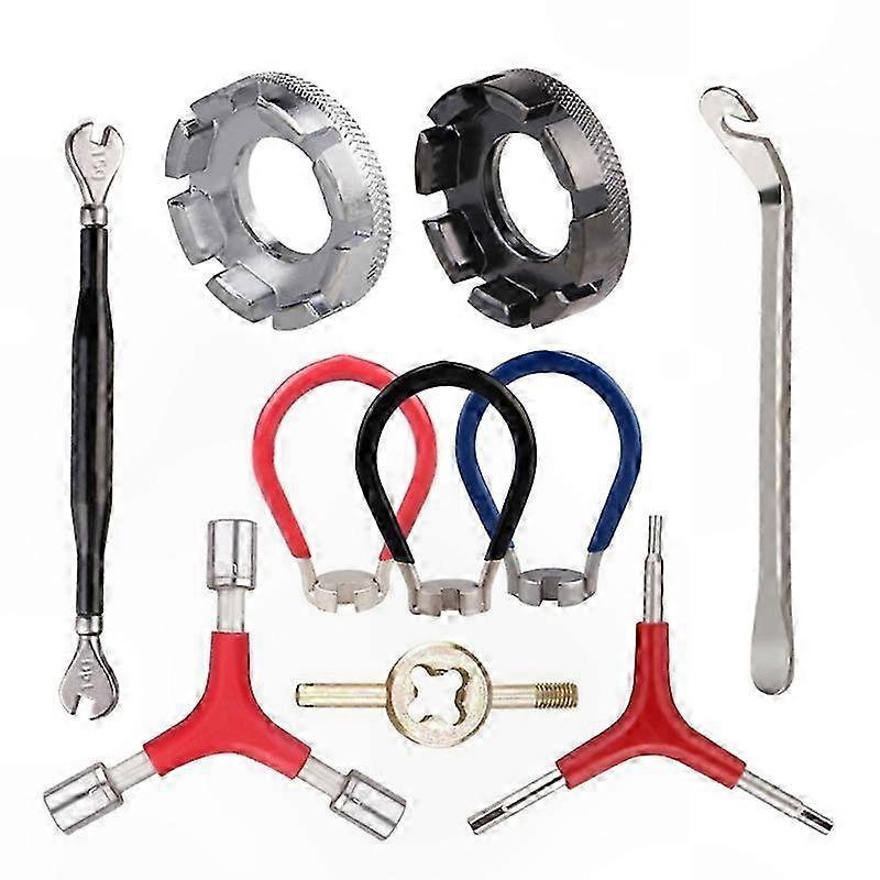 Bisiklet Konuştu Anahtar Seti - Bisiklet Bakım ve Onarımı için 10 adet Çift Başlı Aletler