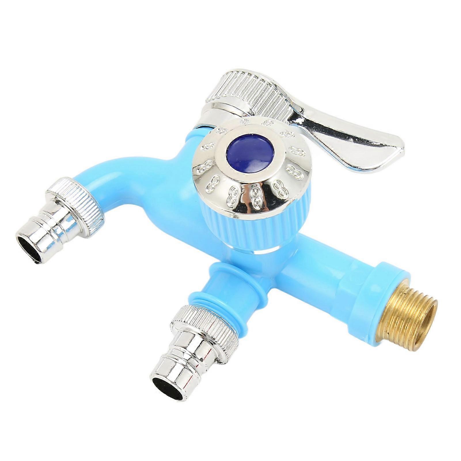 Mopp Pool Wasserhahn 1 Eingang 2 Ausgänge G1/2 Messing Badezimmer Garten Wasserhahn