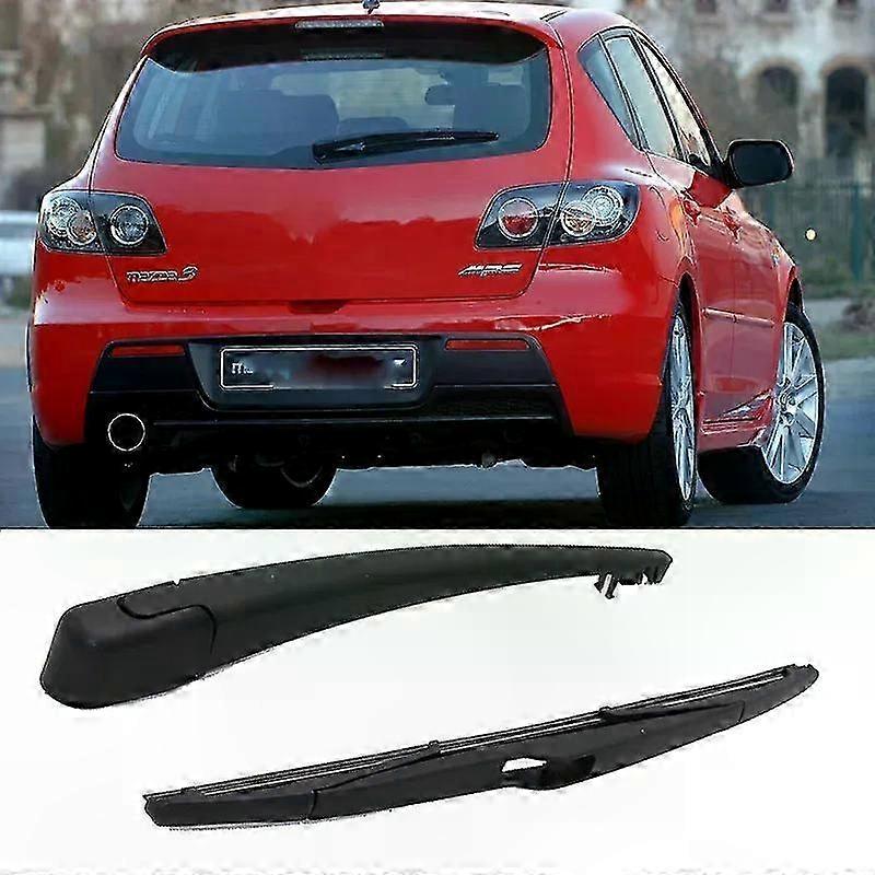 Universal 14" Rear Wiper Blade for Auto Windshield Replacement Fits Multiple Vehicles Hatchback Models 2003-2009 Styling Accessory