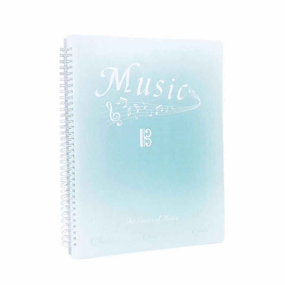 Sheet Music Folder, 40 Pages, Sheet Music/Holder,Fits Letter Size A4, Choir Folder,Gradient Emerald