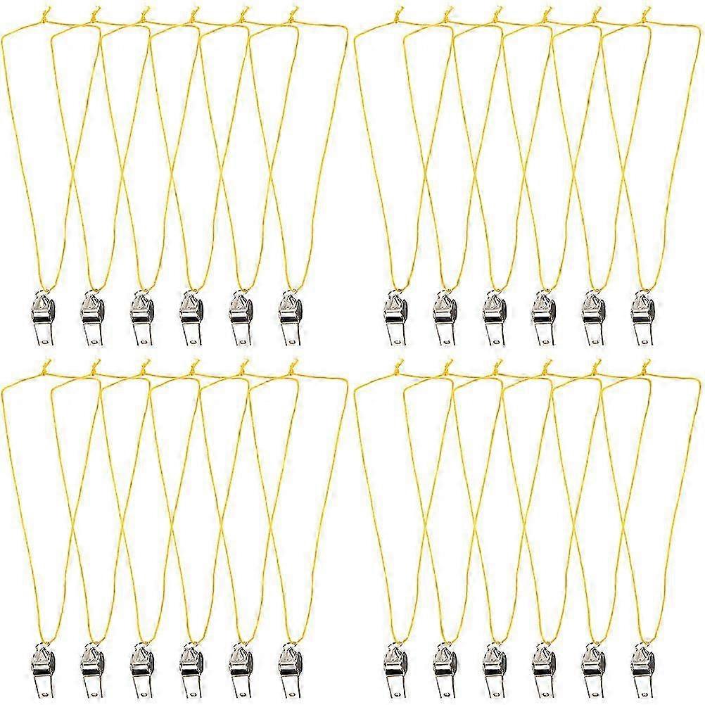 24pcs Multi-function Referee Whistles, Emergency Whistles for Camping and Hiking Survival