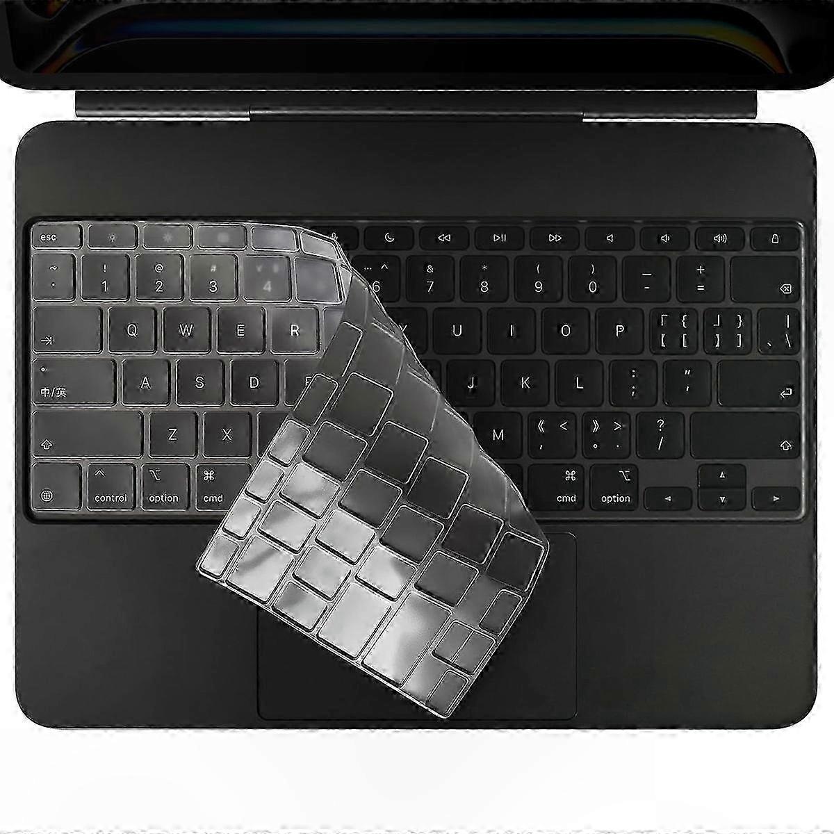 2024 ENKAY Magic Keyboard Cover for 13" Tablet with Soft TPU Protective Film, US Version-Compatible Model M4