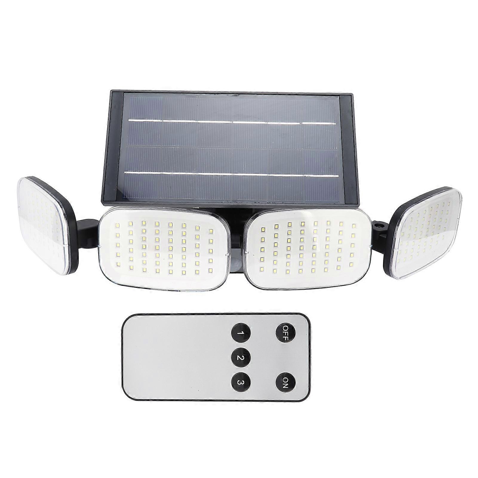 Solar Wall Light 200LED Fourhead 4800mAh Battery 52.5cm IP65