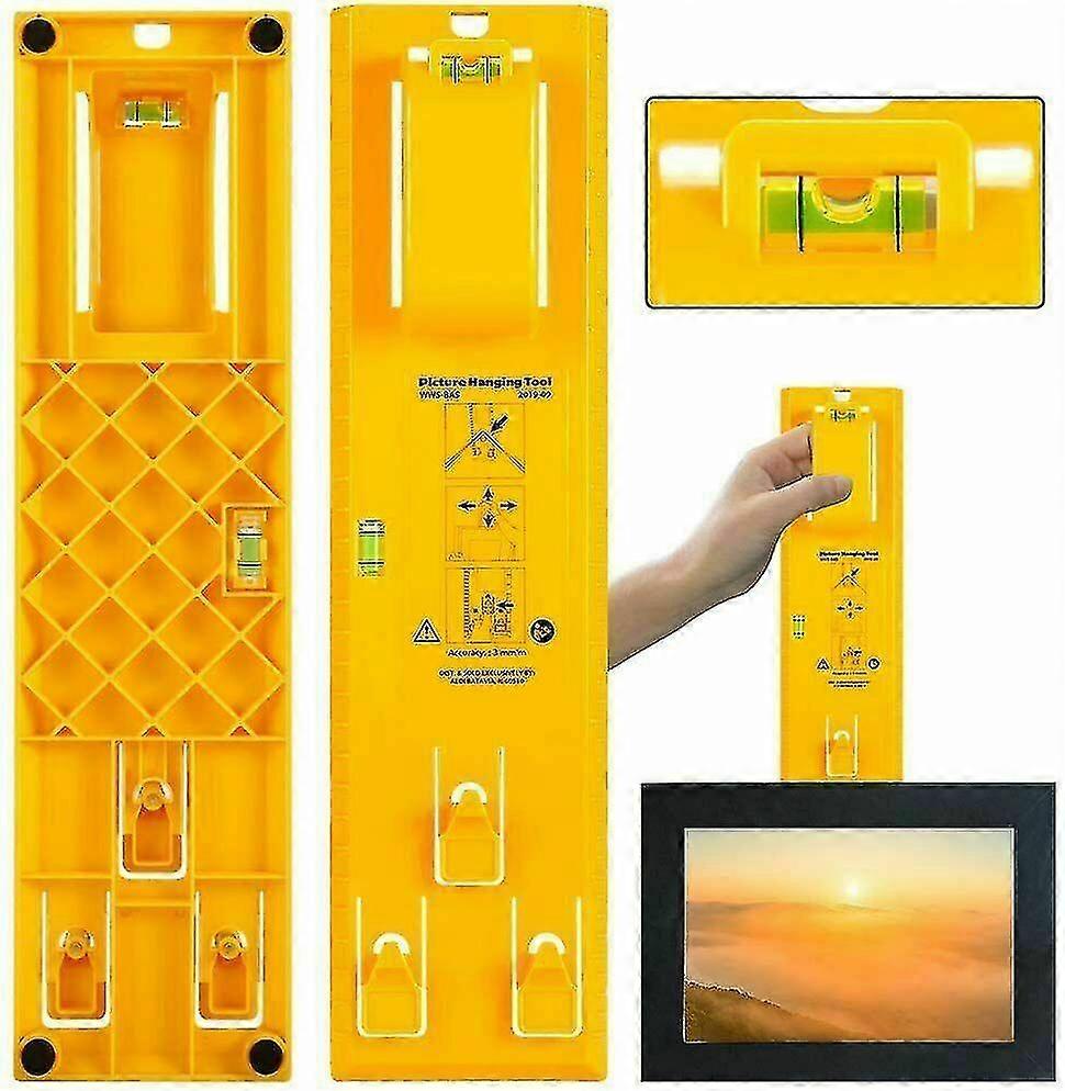 Frame Hanging Kit Includes Level Ruler for Easy Photo Display