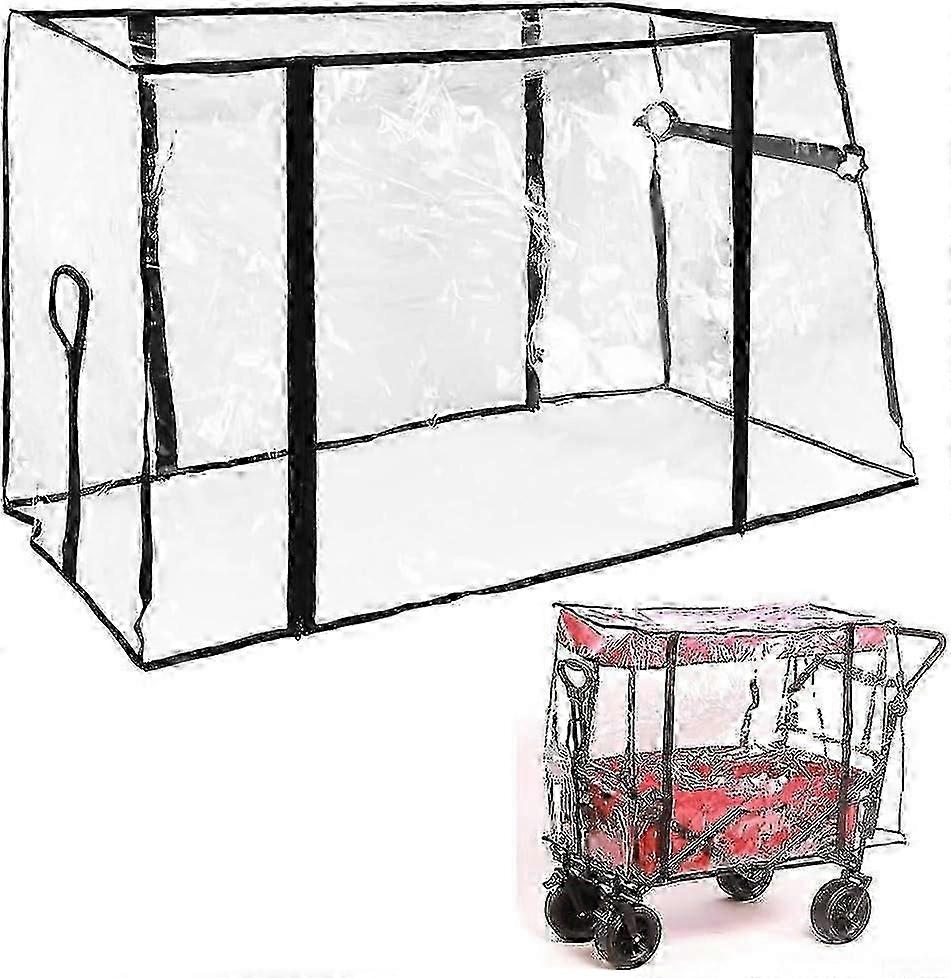 屋外キャンプ、ピクニック用の防水折りたたみ式ワゴンキャノピーカバー(カートを除く)