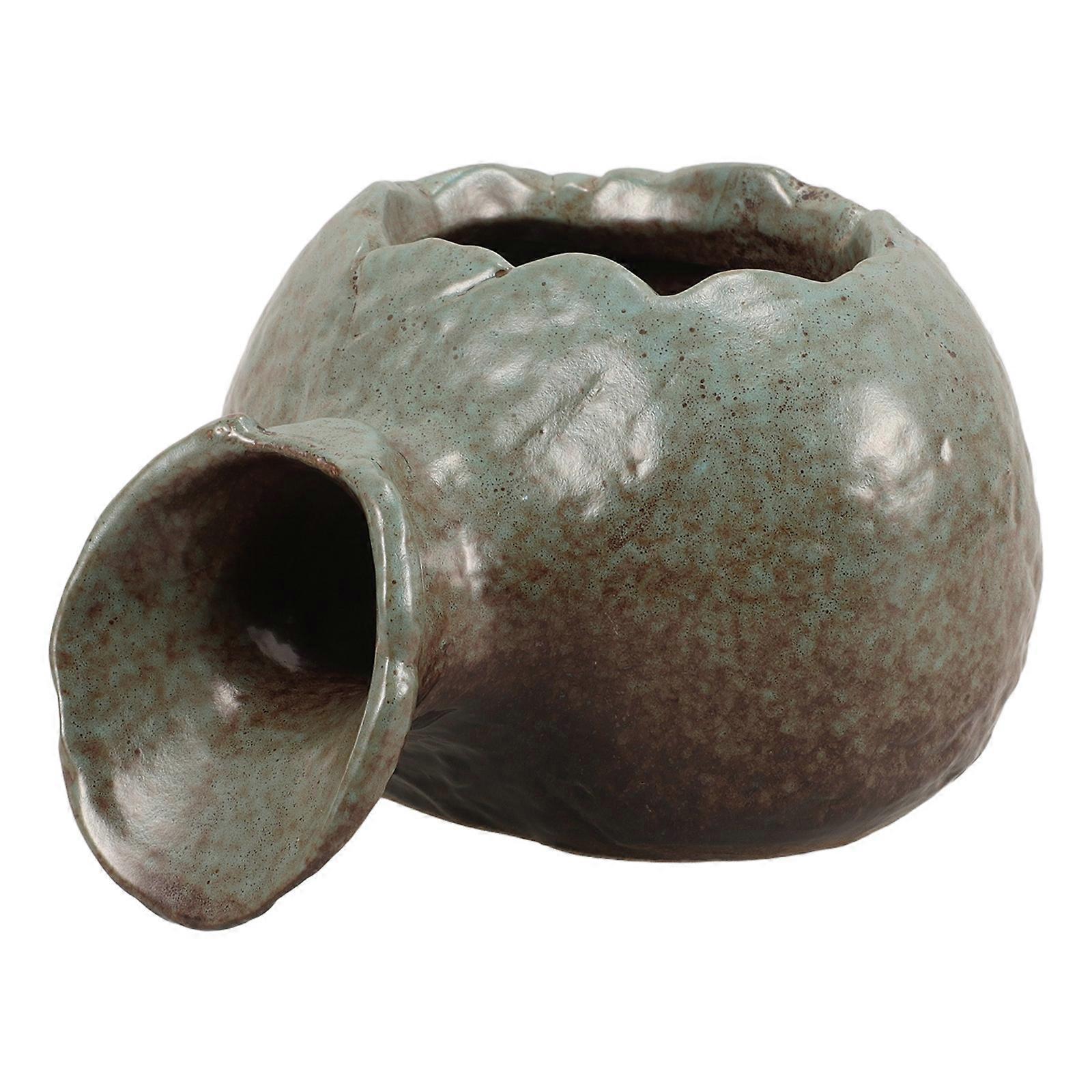 Waterfall Ceramic Jar for Fountain Decoration 2Pcs Set