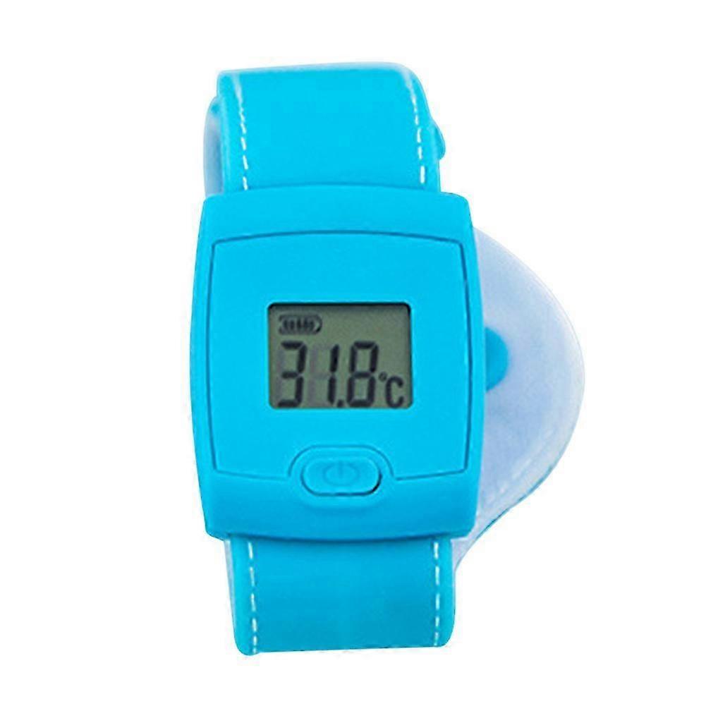 Bluetooth Temperature Sensing Wristband, 22.5cm Silicone Strap with LCD Display, Suitable for All Ages