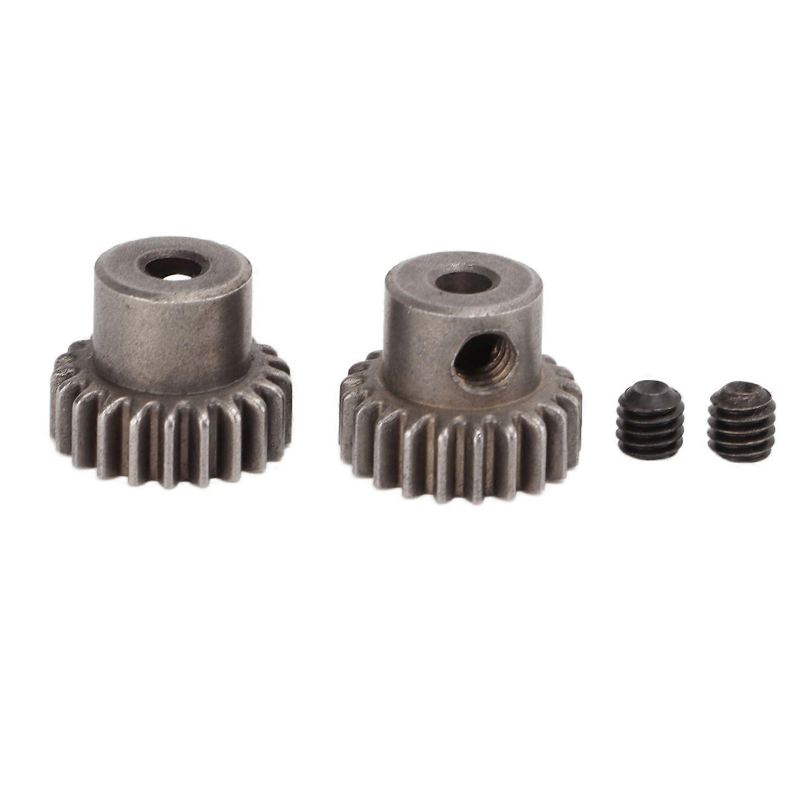 2PCS/Set RC Metal Pinion Motor Gear Set for HSP 94107 94111 94123 94170 1/10 RC Car21T