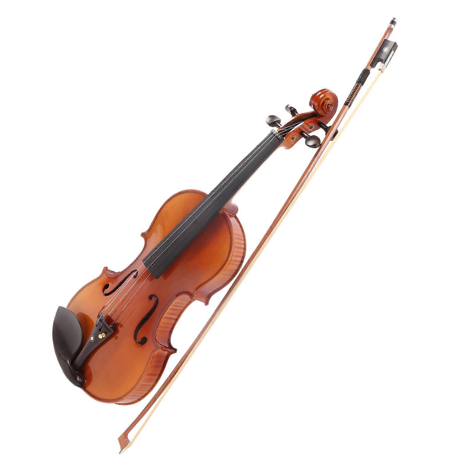 4/4 Violin Spruce Top Maple Back Ebony Fingerboard Bridge Set