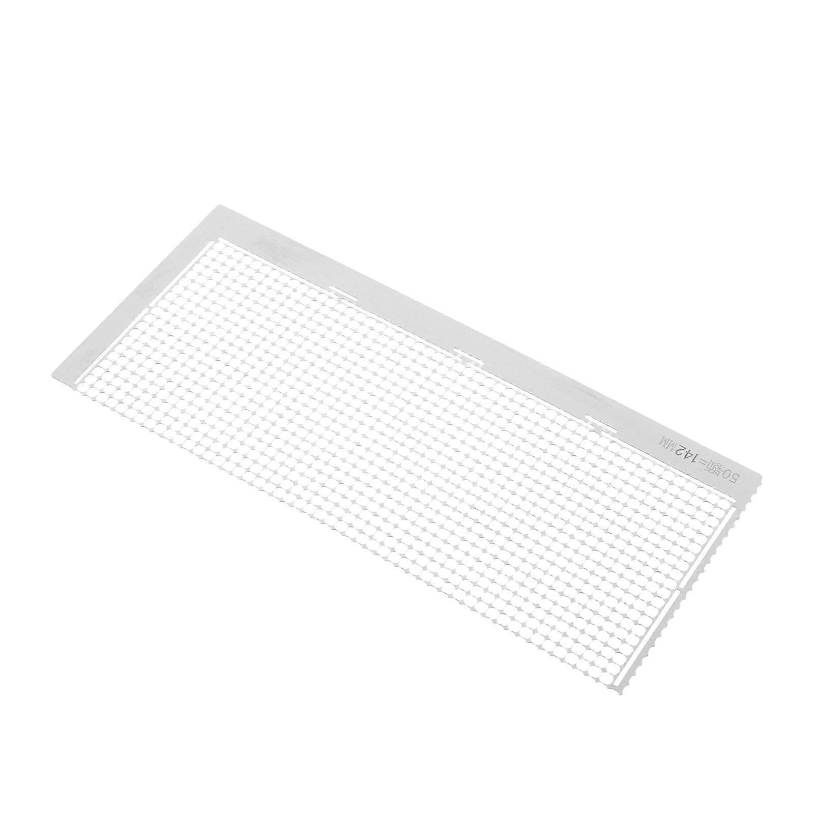 Positioning Tool for Diy Handwork Crafts and Indoor Crafting Stainless Steel Silver Rectangular Art Ruler with Pattern Alignment Feature 1Pack