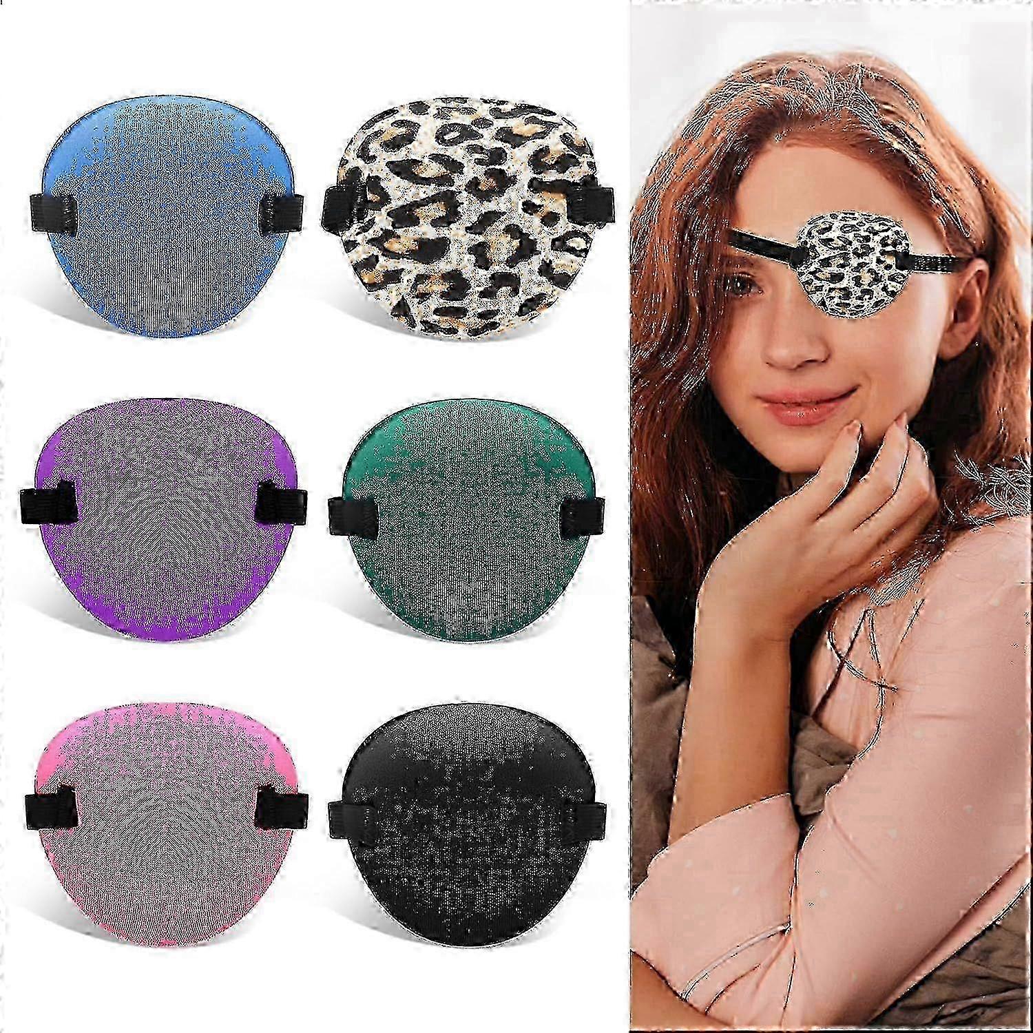 6Pcs Eye Patches, Adjustable Medical Eye Patch for Adults and Kids, Left or Right Eyepatch