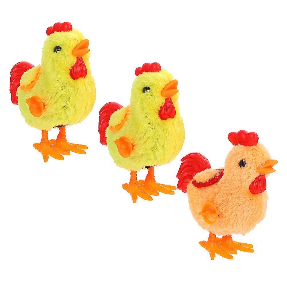 Wind Up Chick Toy Plush Jumping Toy for Kids 12Pcs Assorted Color