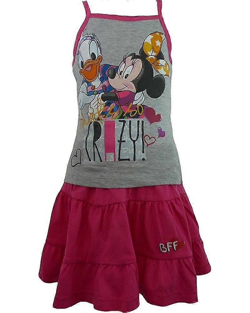 Girls Disney Minnie Mouse &amp; Daisy Sleeveless T-shirt and Skirt Set