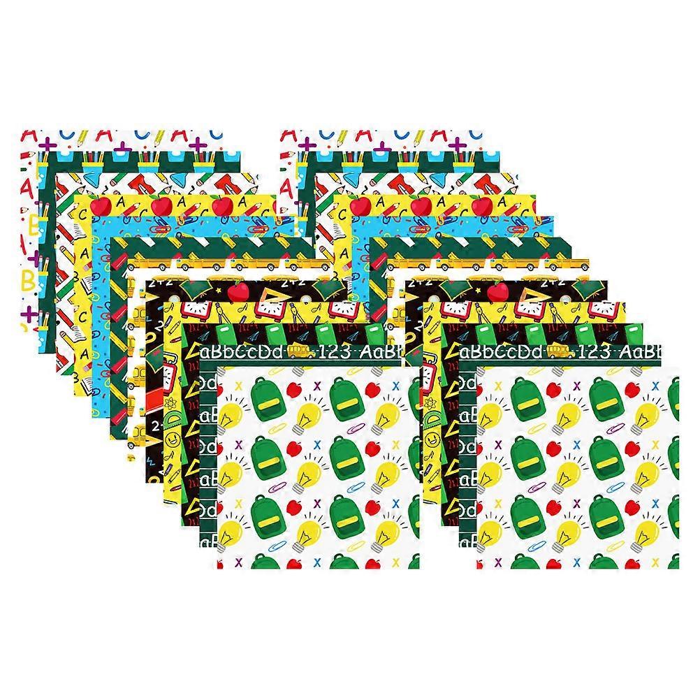 Back to School Scrapbook Paper Multi-Use DIY Paper Set with 24 Sheets