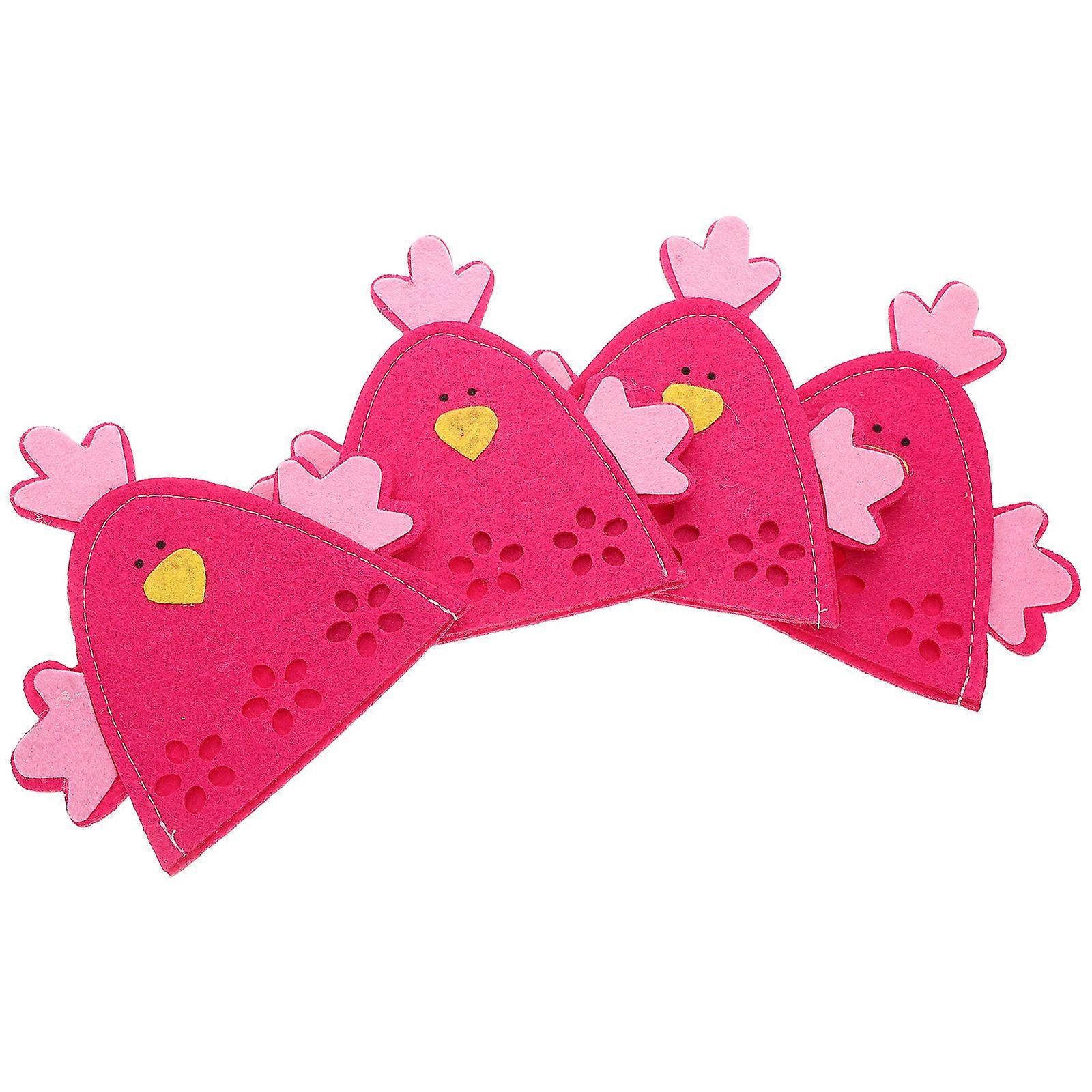 Easter Chick Shaped Egg Covers for Spring Table Decoration 16Pcs Cloth