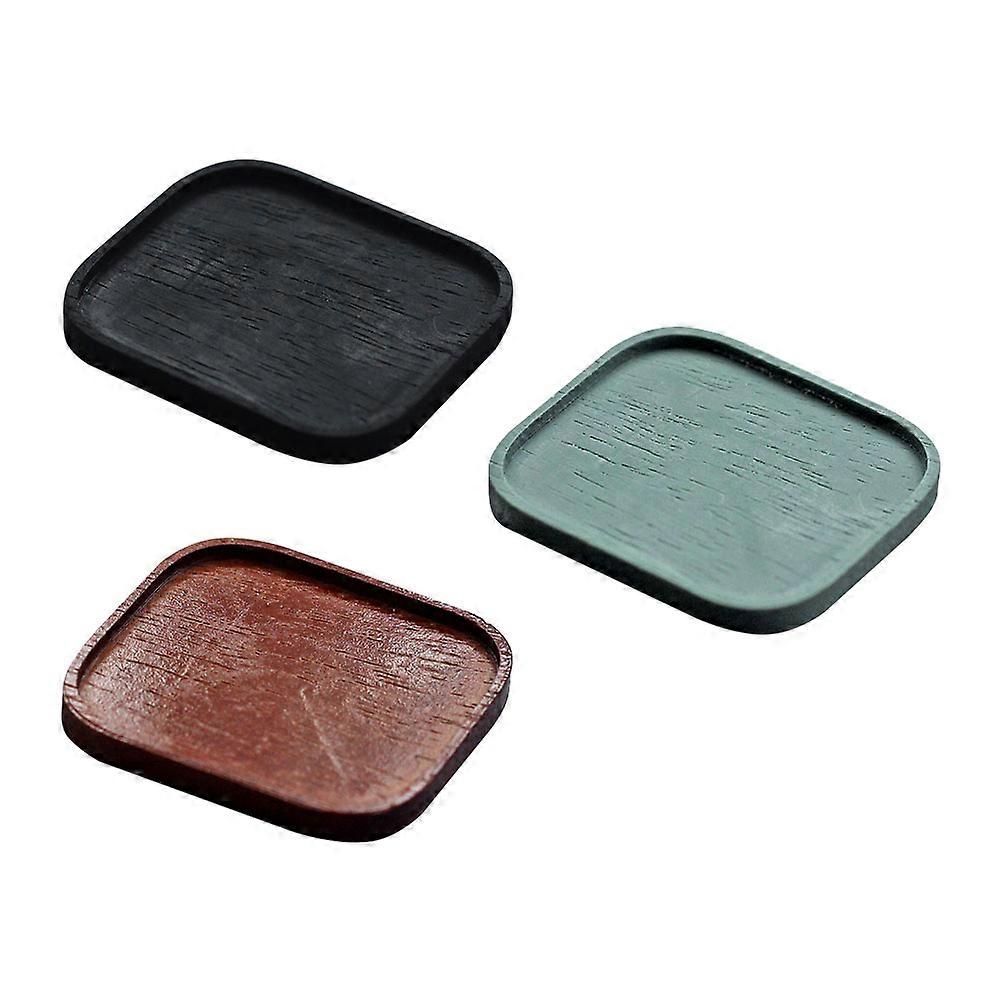 Mini House Ornaments Simulation Serving Tray Resin for Decoration 6Pcs