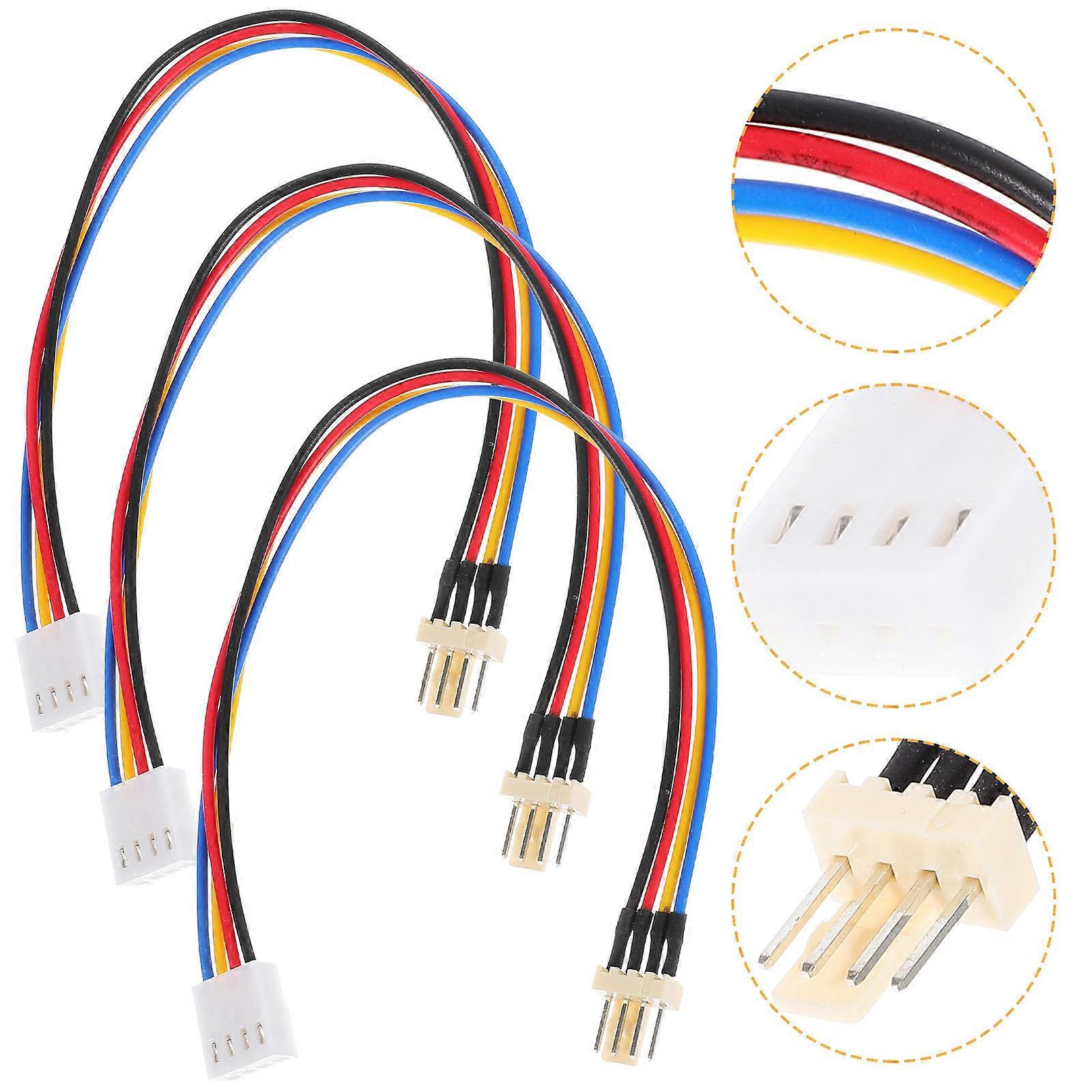 Splitter Cable 4-Pin Extension Cable for Computer Case Fans 9Pcs