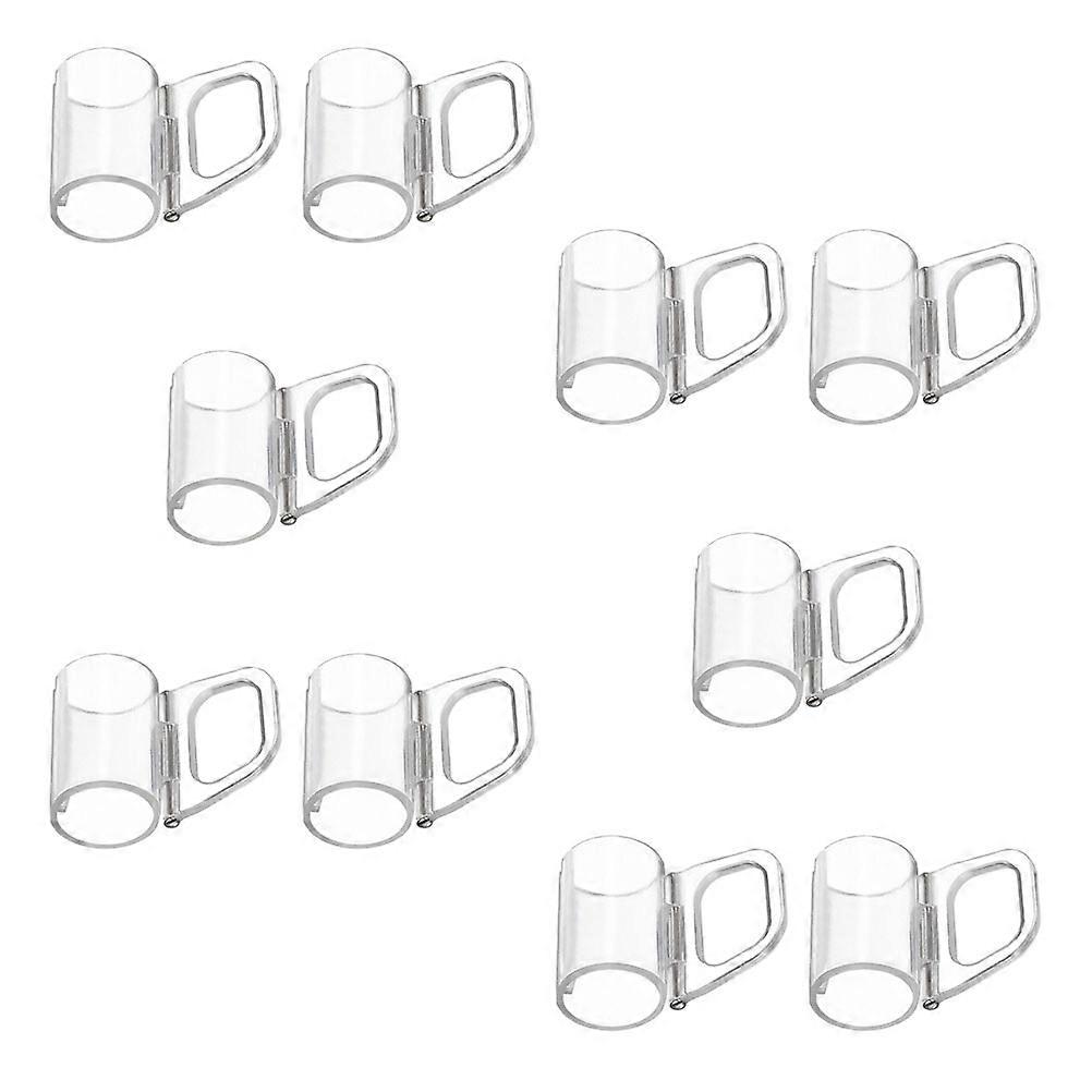 Transparent Blind Clips for Window Shades Clear Plastic Roller Shade Clips 50Pcs