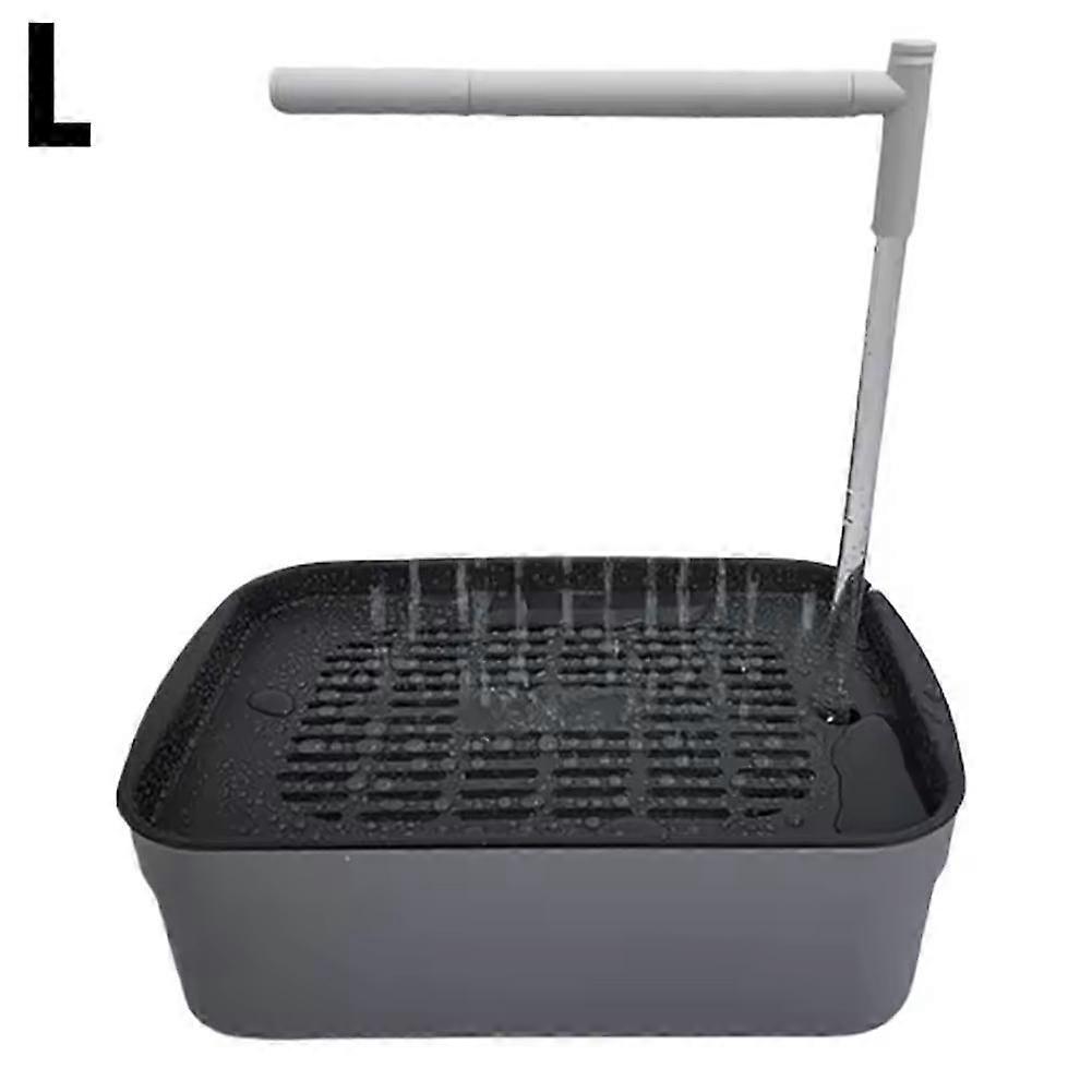 Parrot Bath Tub Eco Friendly Plastic Pet Bird Bathing Dish Multi Functional Drinker Feeder Portable Easy Clean Dishwasher Safe