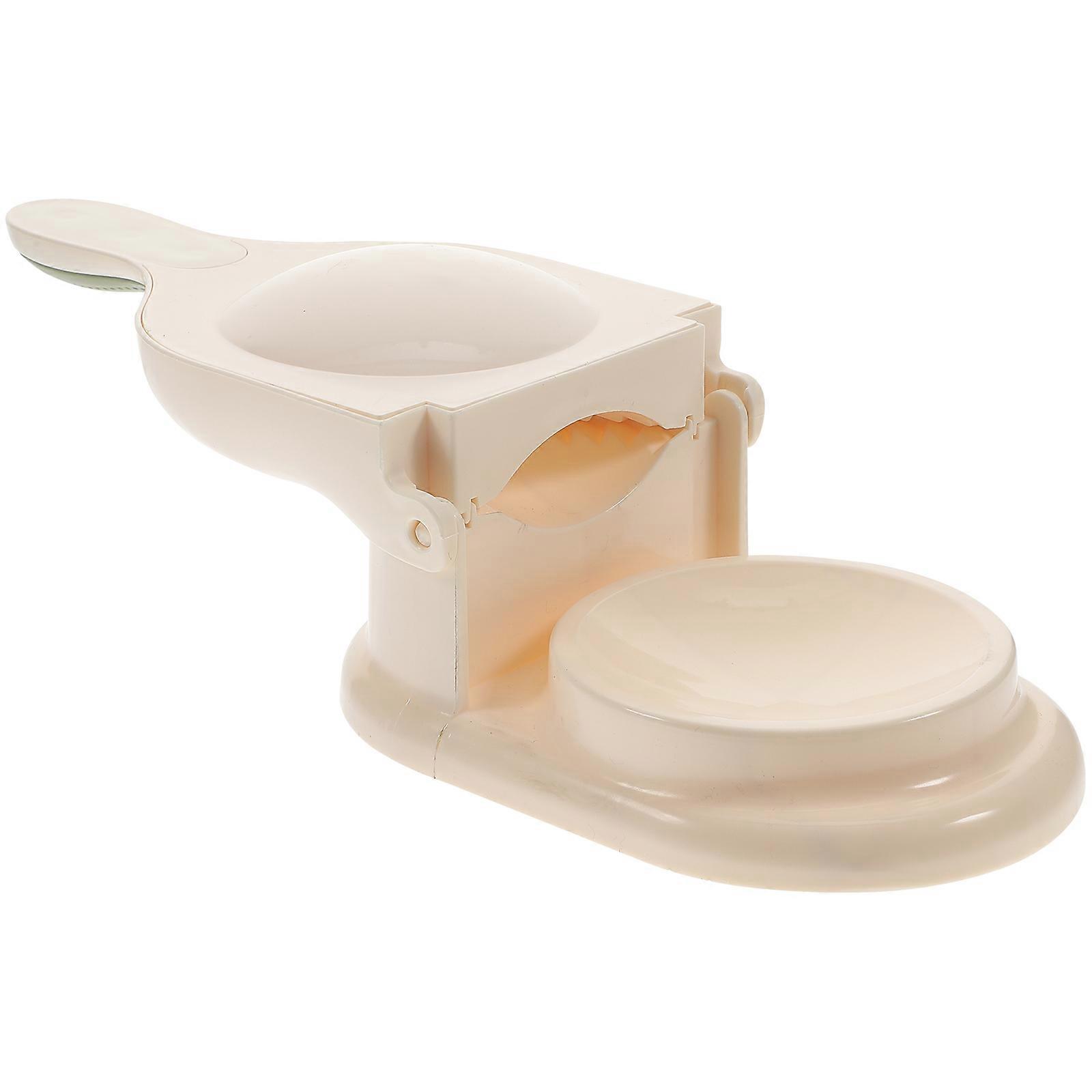 Dumpling Maker Mould Device For Noodle Restaurant 27X11.5X7CM Pink Ergonomic Design 1Pack