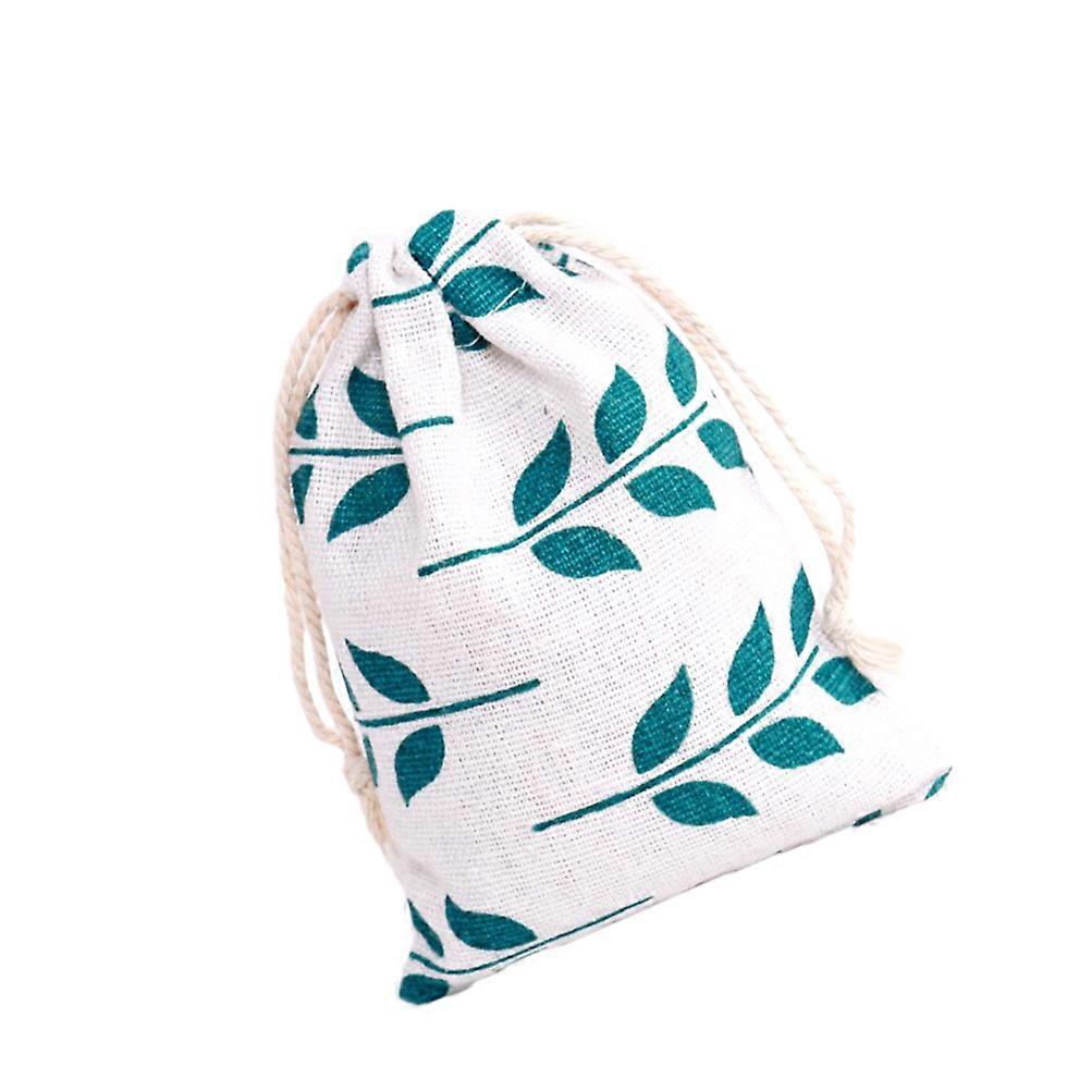 Green Drawstring Closure Sachet Bag Design For Festival Travel Container 12Pcs