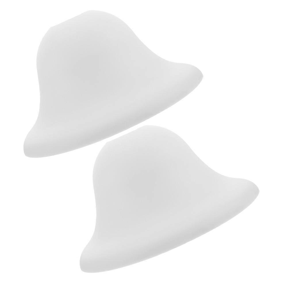 2Pcs Round Mushroom Lamp Shade Replacement For Table Lamp And Floor Lamp With 42Mm Middle Hole In White Color Designed For Indoor And Garden Lighting