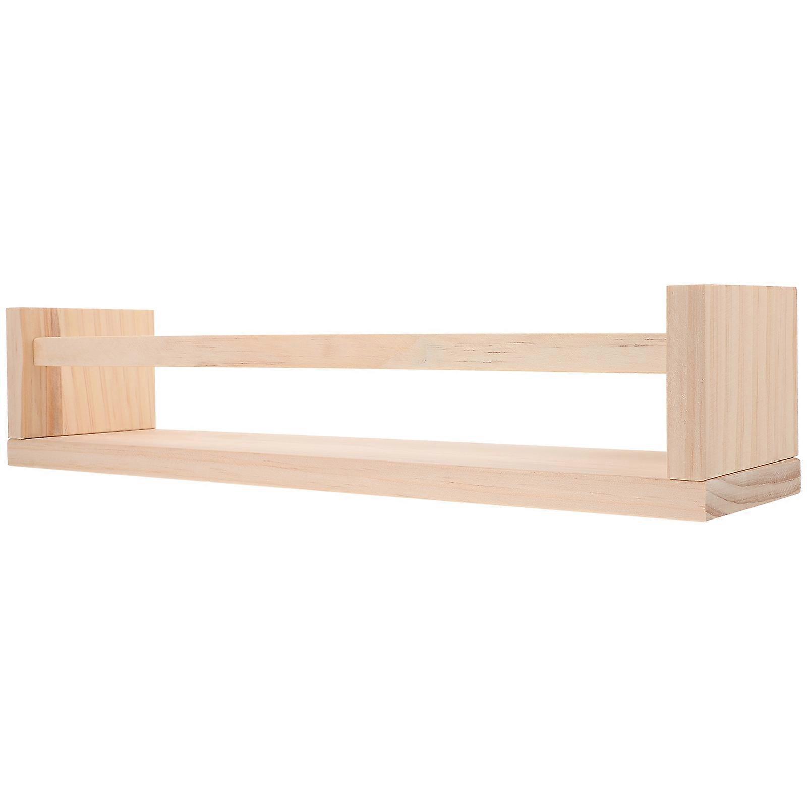 Wooden Wall Rack for Storage Stand 4Pcs Wall Mounted Shelf for Decor