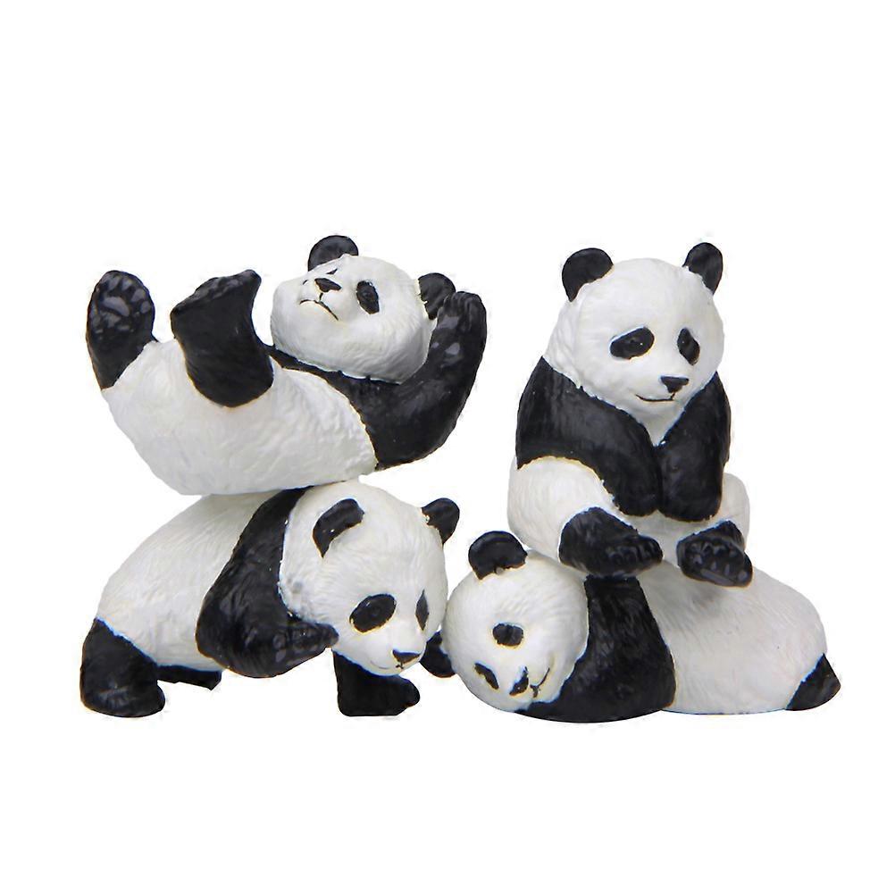 Home Panda Decor Resin Figures for Cake Decoration 12Pcs Pack