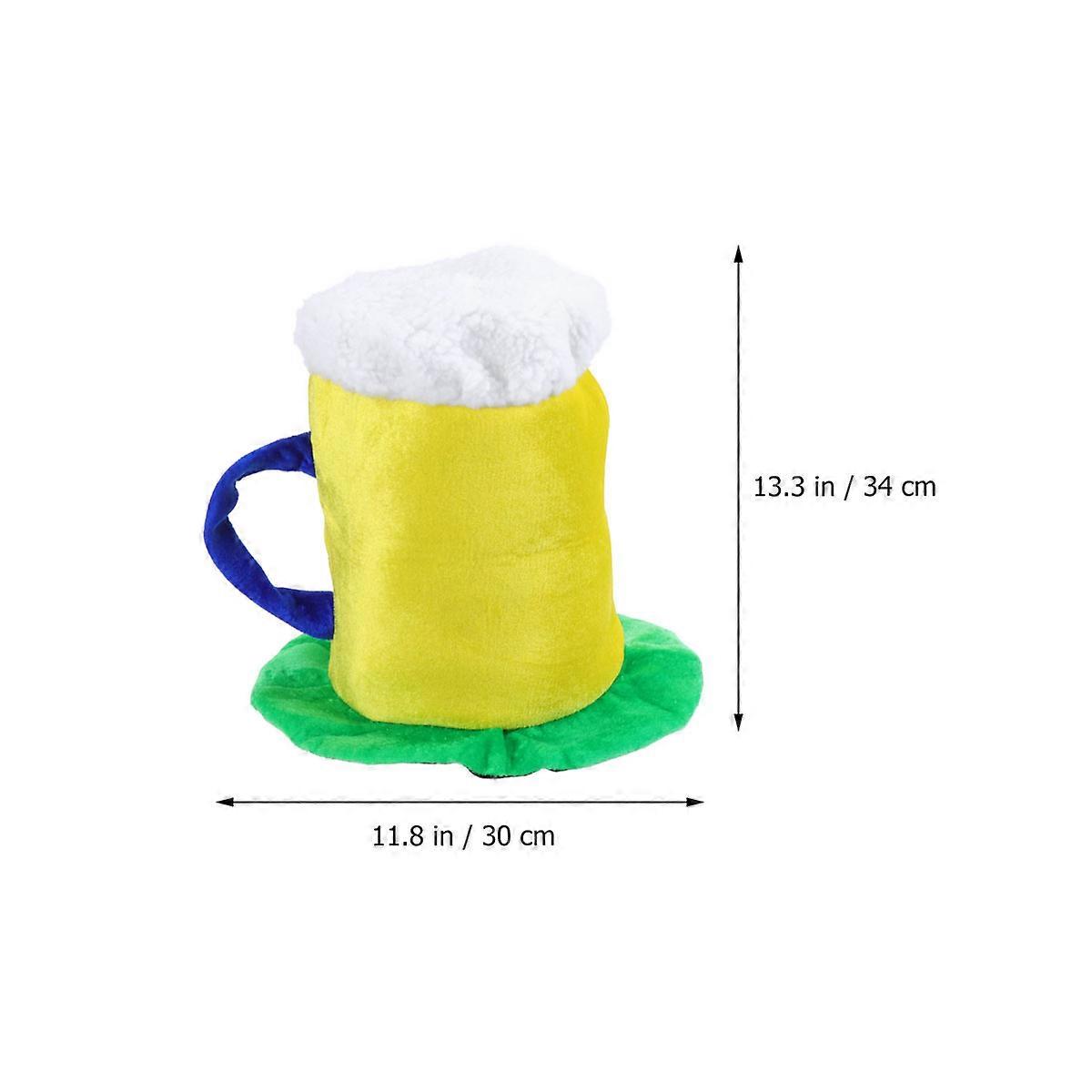 Creative Beer Cup Hat for Costume Accessory 1 Piece Party Decor Cap