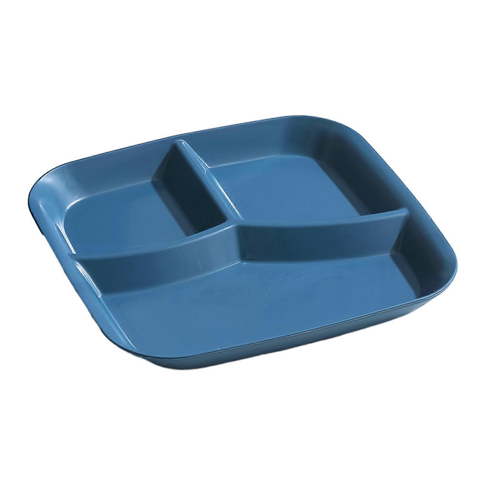 3 Section Dinner Plate for Portion Control and Healthy Meal Serving