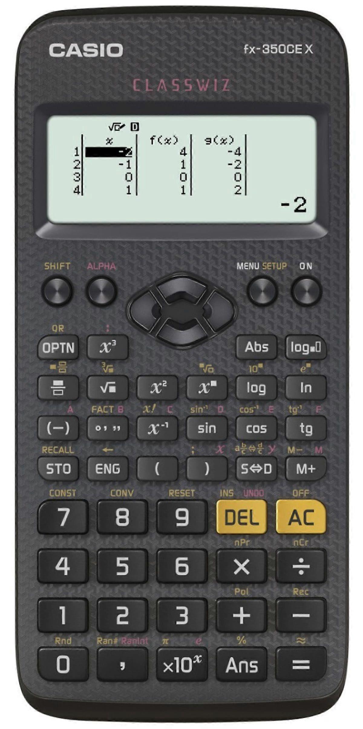Casio Kalkulačka Scientific FX-350CEX 379 Funkcií 77x166mm Čierna